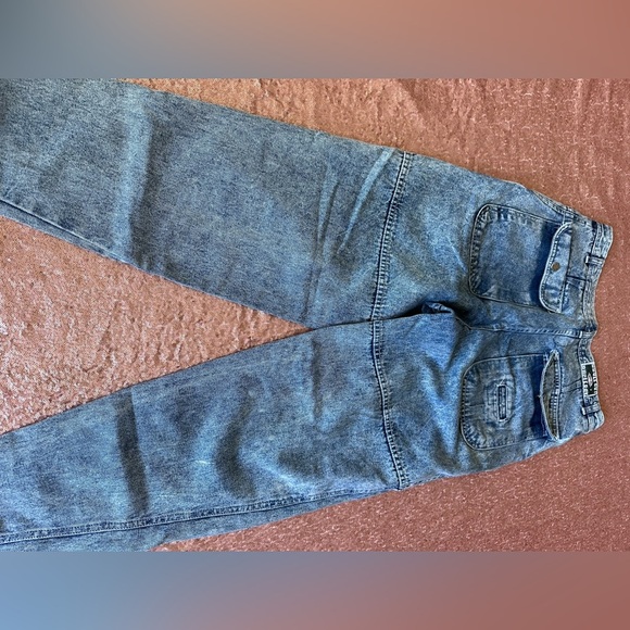 Vtg 80's Bugle Boy All Weather Wear Cargo Distressed 7-Pocket Hip Hop Jeans 30r - Picture 6 of 11